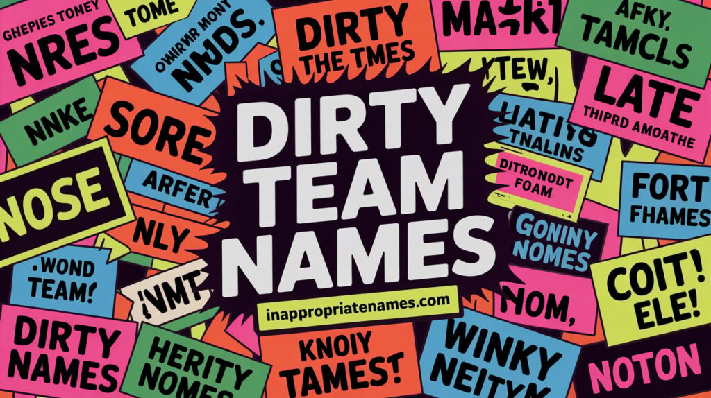 100+ List of Dirty Team Names That’ll Make You Laugh Out Loud