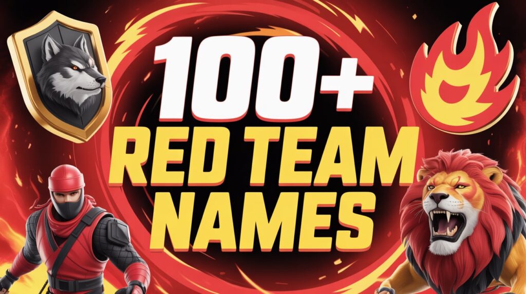 100+ List of Red Team Names That Will Make You Stand Out